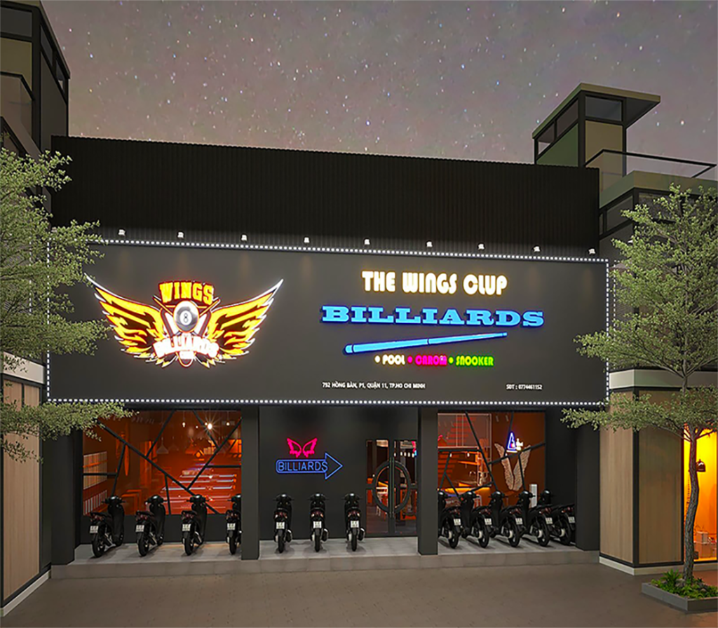 Thiết kế bảng hiệu bida đẹp