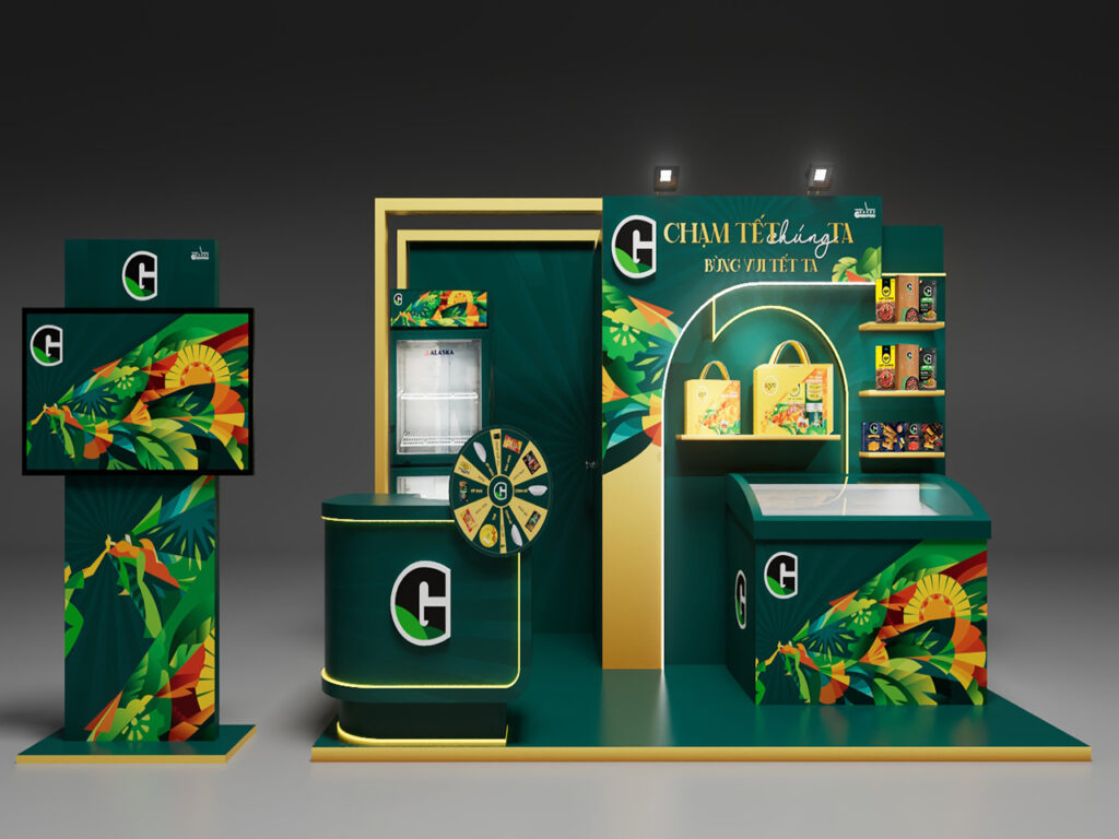 Thiết kế gian hàng G-kitchen TẾT