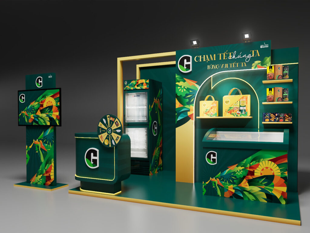Thiết kế gian hàng G-kitchen TẾT