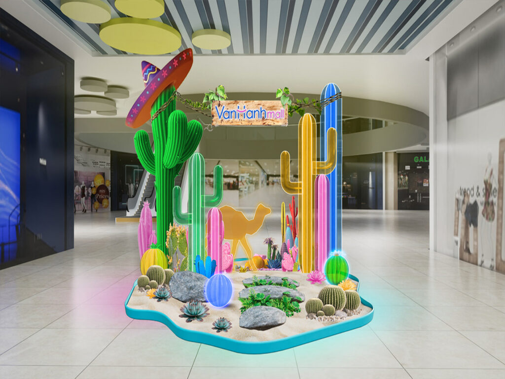 thiết kế booth triễn lãm Summer vạn hạnh mall (2)