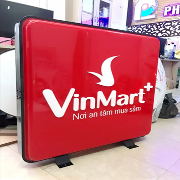 Hộp đèn mica hút nổi