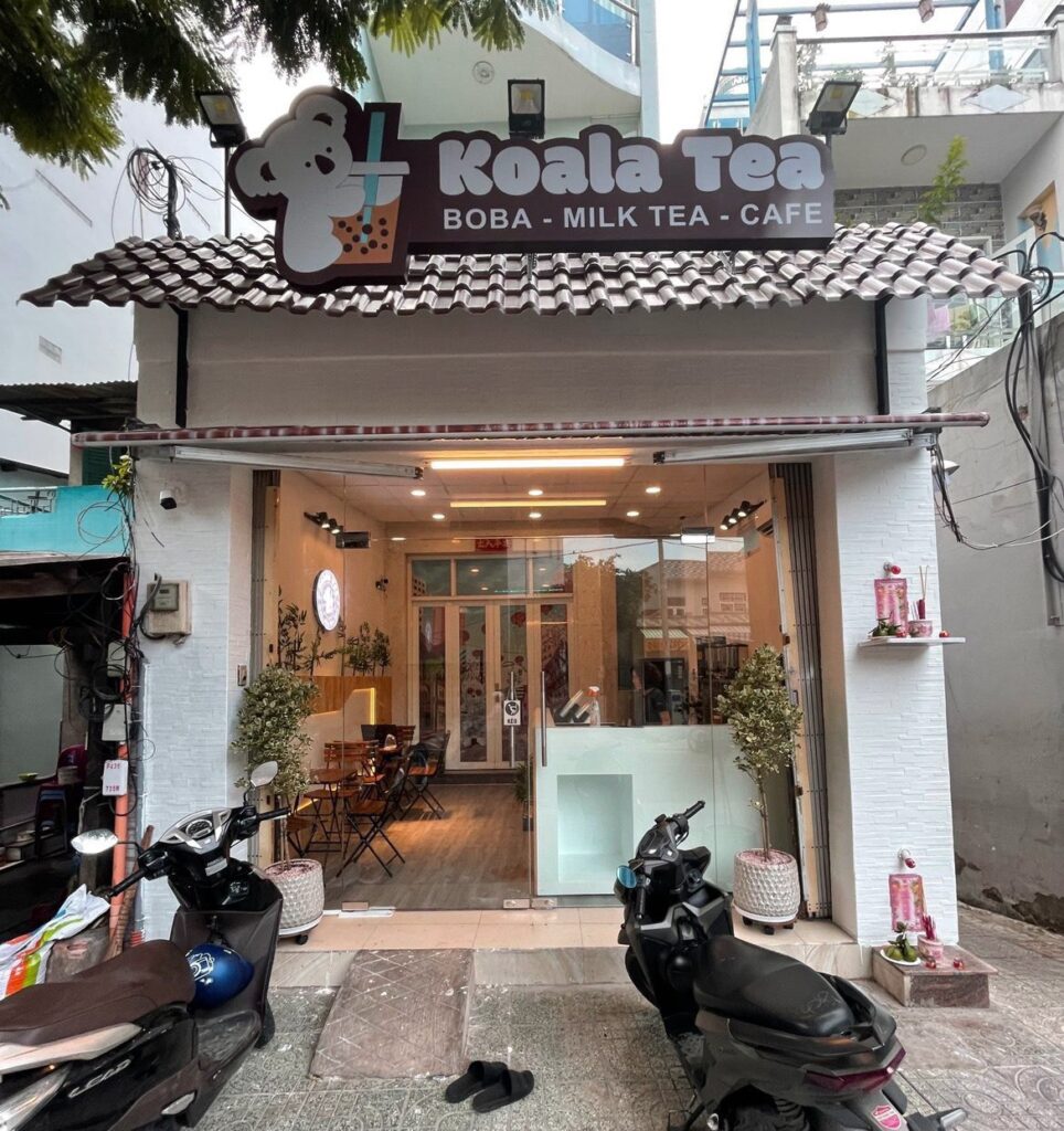 Thi công quán trà sữa