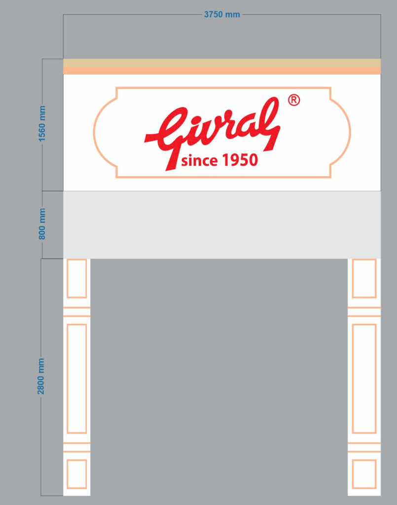 Thi công bảng hiệu hệ thống cửa hàng Givral Bakery 6 Lam-bang-hieu-Givral-Bakery
