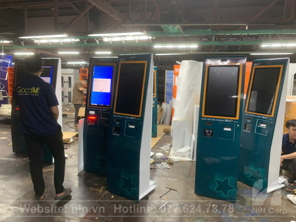 Thi công & in ấn decal Kiosk BIDV - Nln Corp